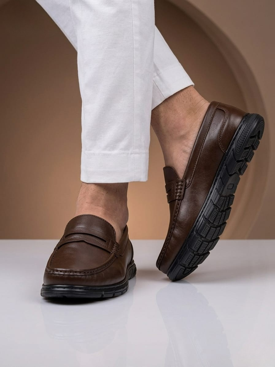 Premium Leather Loafer Chocolate